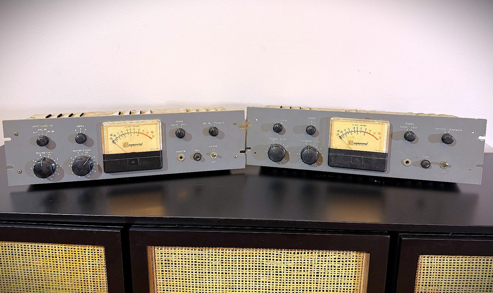 Magnecord P75C Tube Amplifiers and Mic Preamps