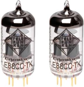 Telefunken E88CC-TK Black Diamond Preamp Tubes Pair