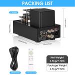 HIFI Bluetooth Tube Amplifier USB Player Speaker Amp w/Coaxial Optical In, 35W*2