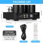 Bluetooth Tube Amplifier with COAX/OPT Audio Input