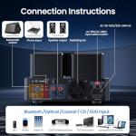 CrBoke 100W Tube Amplifier with Bluetooth & VU Meter