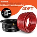 20ft 1/0 Gauge Red/Black Wire with 250A Fuse