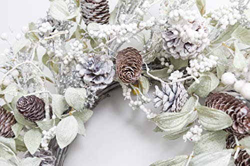 Birch Berry Wreath: Elegant Winter Christmas Decor