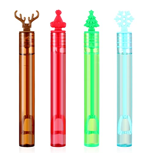 40 Mini Bubble Wands for Christmas Fun