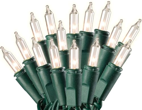 Festive 100-Count Warm White Christmas Tree Lights