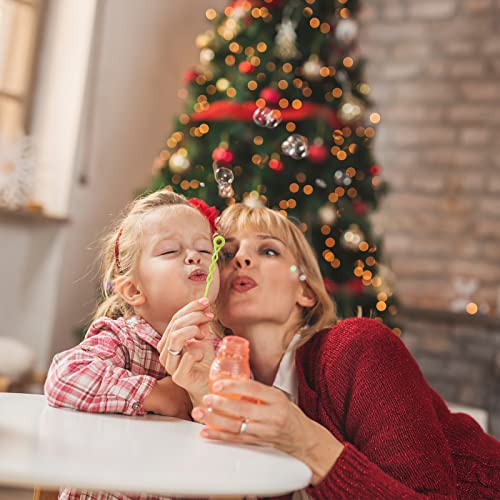 40 Mini Bubble Wands for Christmas Fun