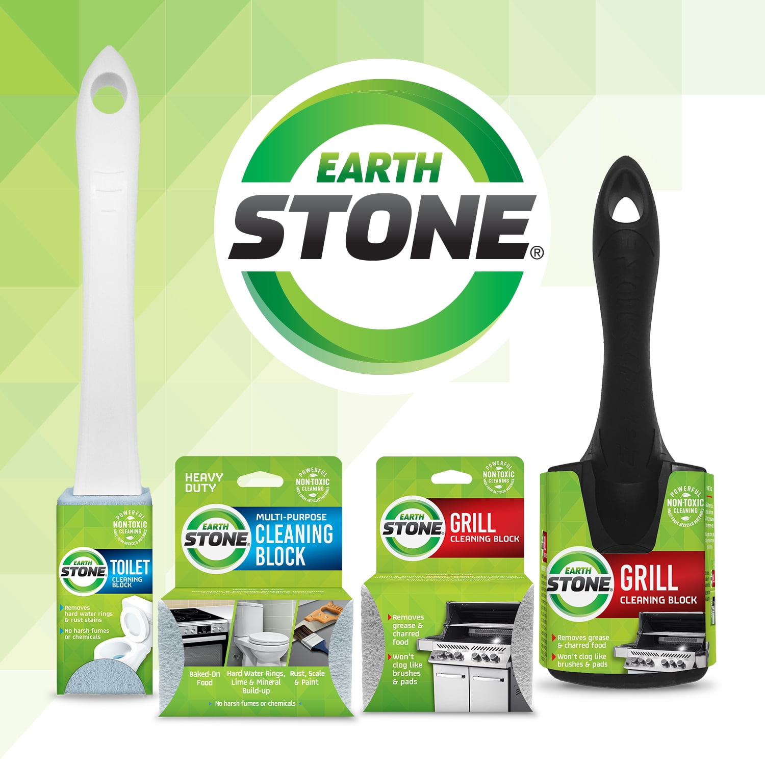 EarthStone® Grill Cleaning Block, Eco-Friendly Grill Cleaner