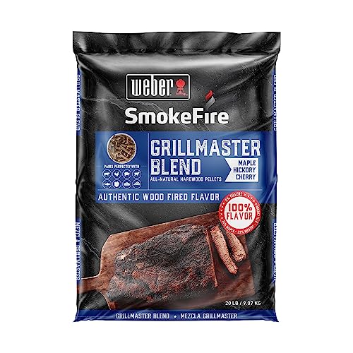 Weber Grillmaster All-Natural Hardwood Pellets, 20 lb