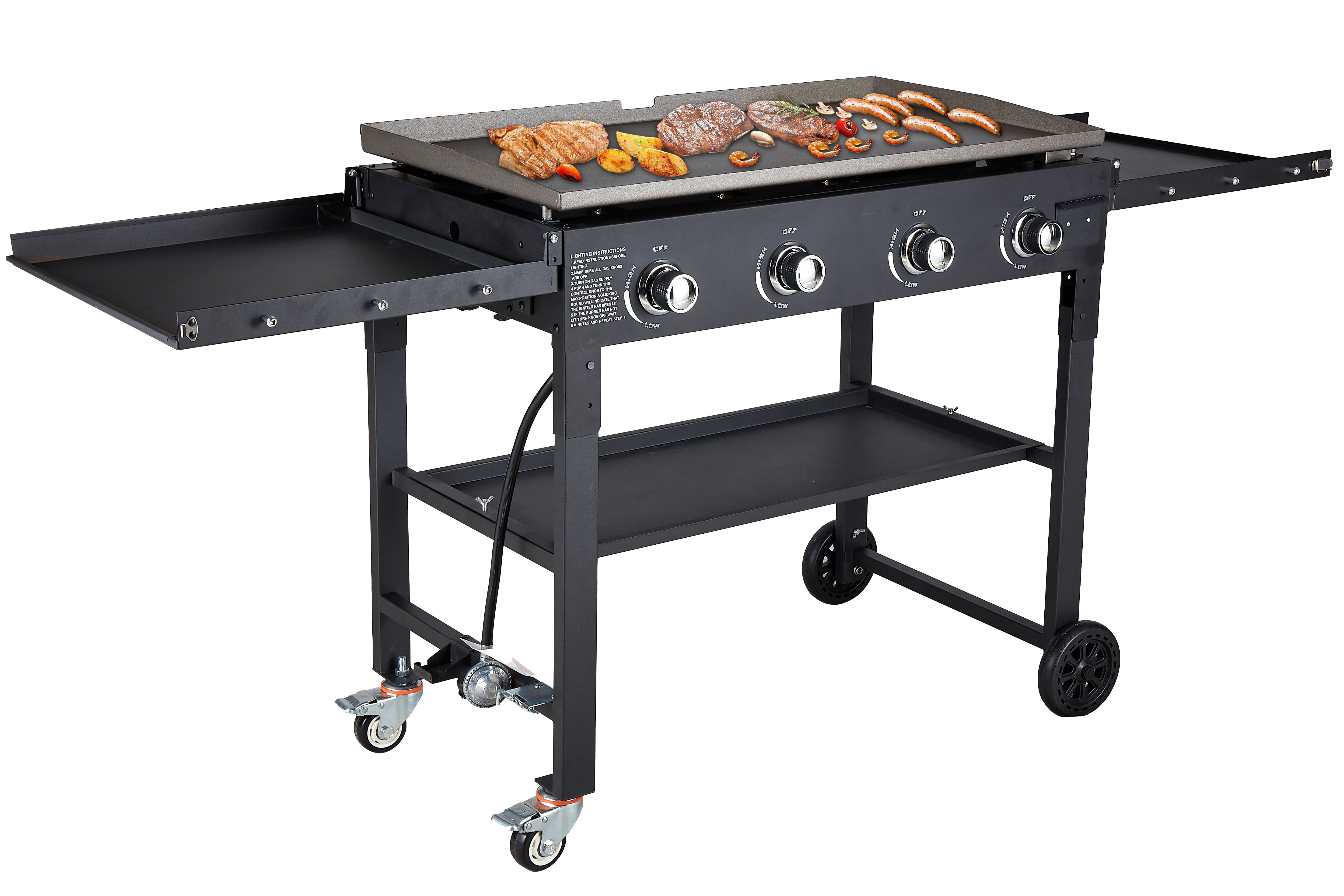 SUGIFT 36" 4-Burner Outdoor Propane Griddle Grill