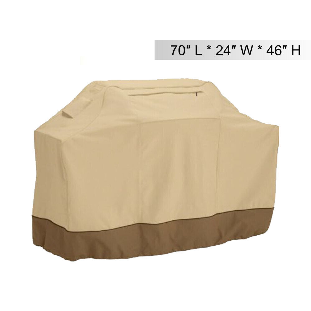 Waterproof Heavy Duty BBQ Grill Cover - 58" to 72
