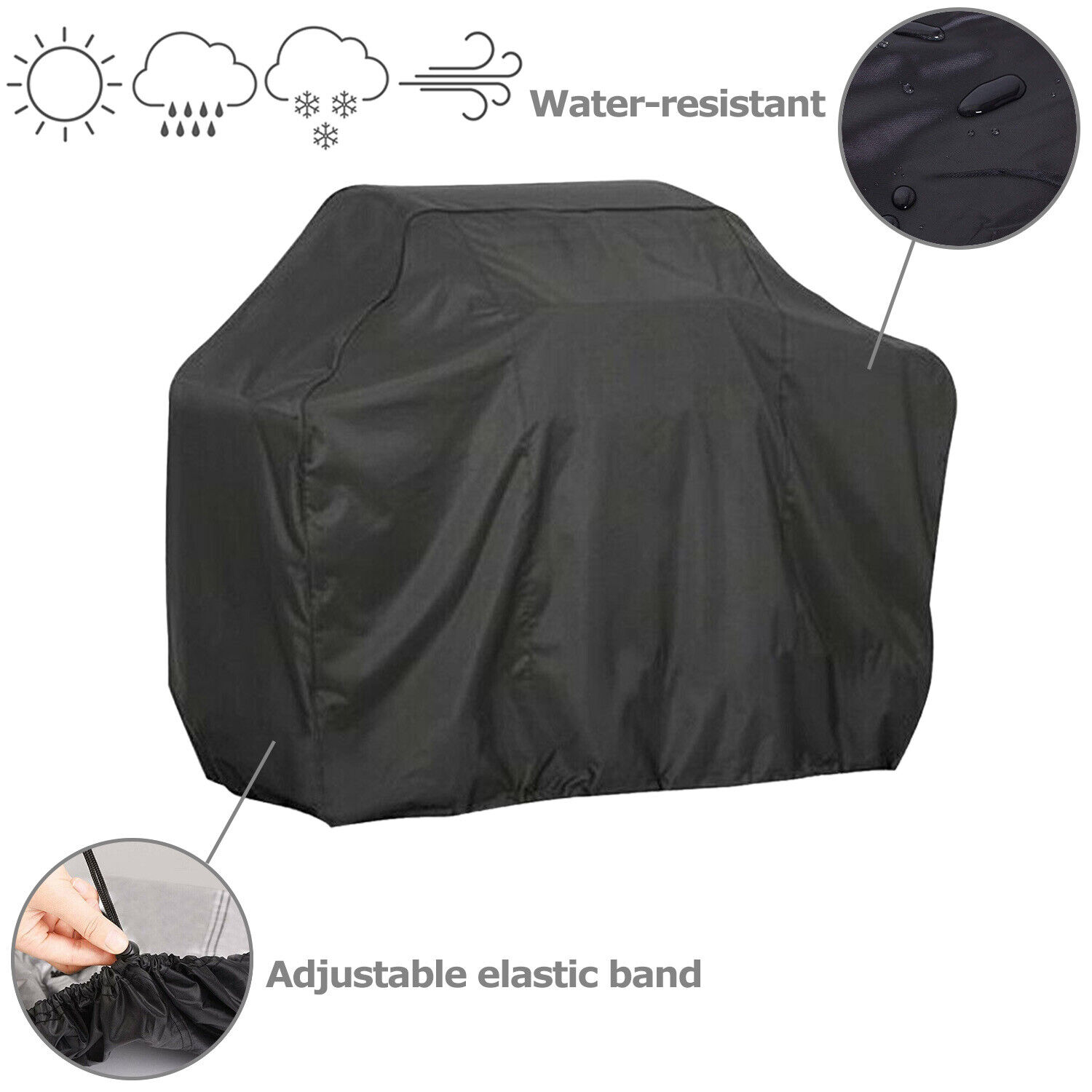 Waterproof Heavy Duty BBQ Grill Cover - 57 Inch