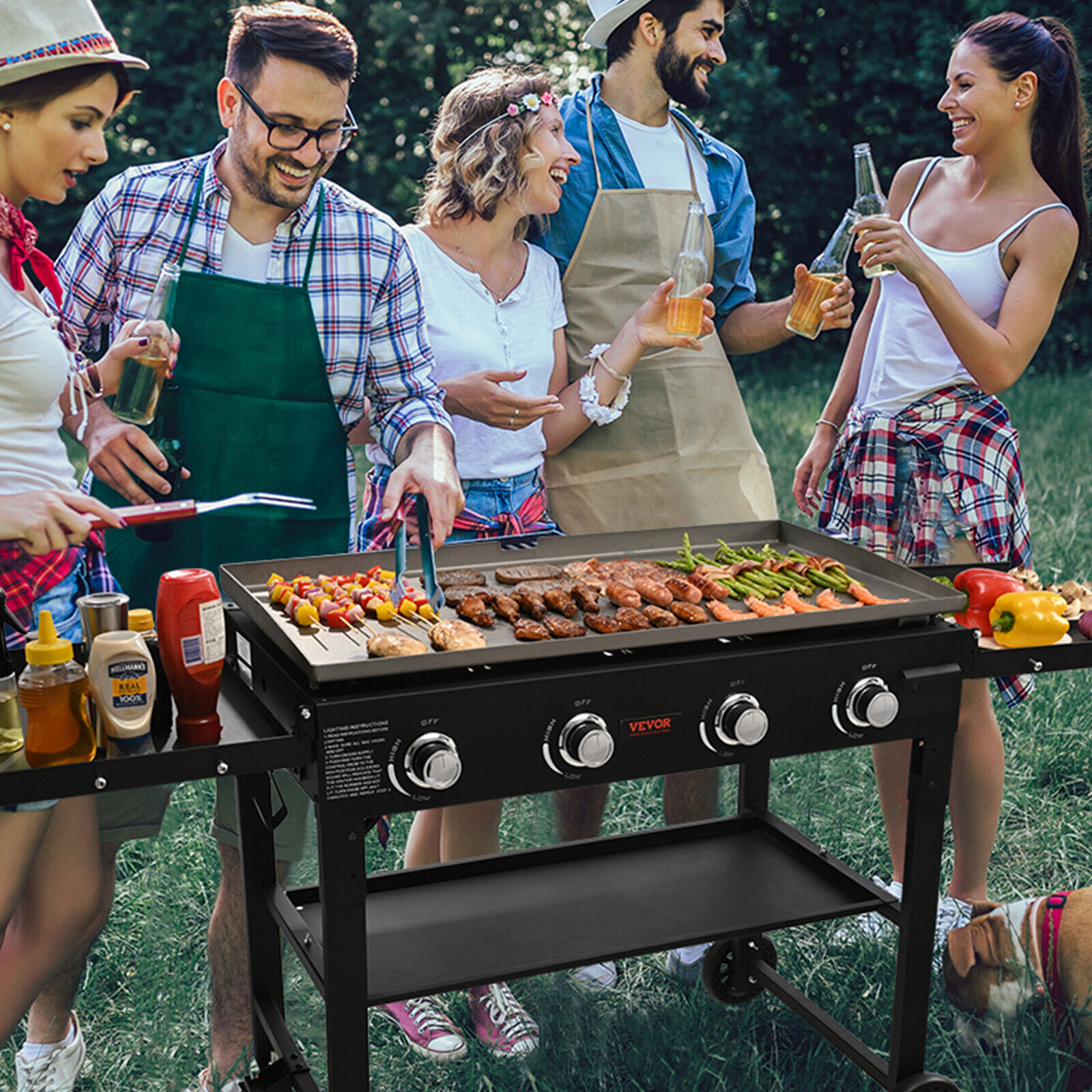 VEVOR 36" Flat Top Gas Griddle Grill