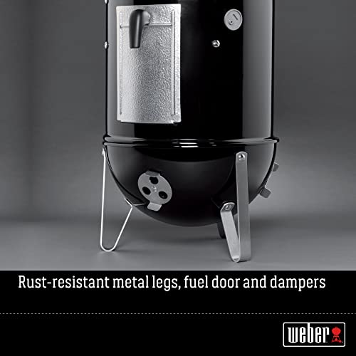 Weber 14.5" Charcoal BBQ Smoker, Black