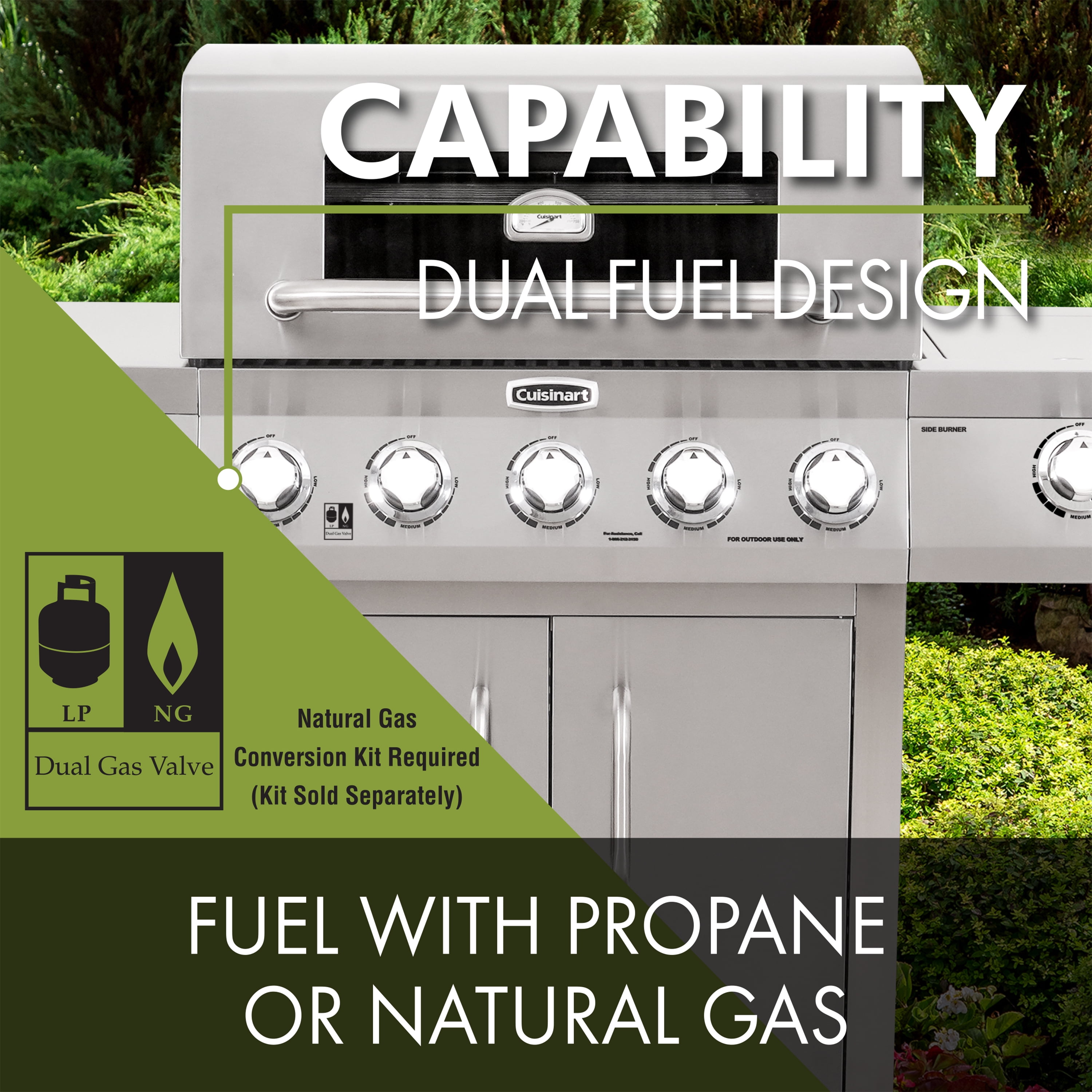 Cuisinart 5-Burner Dual Fuel BBQ Grill