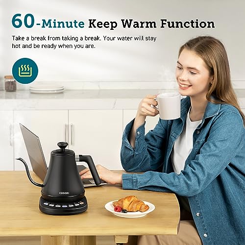 COSORI Electric Gooseneck Kettle with 5 Settings