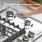 5-Burner Gas Cooktop with Reversible Grill/Griddle