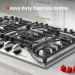 5-Burner Gas Cooktop with Reversible Grill/Griddle