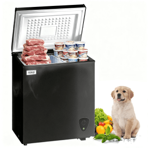 WANAI 3.5 Cubic Foot Chest Freezer with Basket