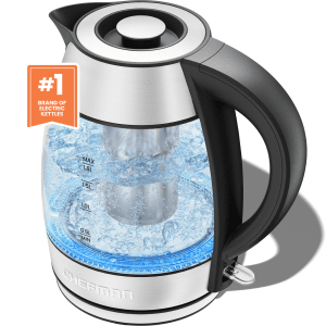 Chefman 1.8L Electric Glass Tea Kettle