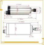 2.2KW 220V Air Cooled CNC Spindle Motor