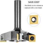 SpeTool 4-Wing Carbide Spoilboard Router Bit 1/2" Shank