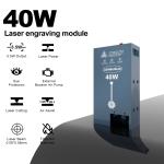 40W Laser Module with Air Assist and Focus