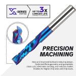 ZahyoX 1/4" Up Down Spiral Router Bit Set