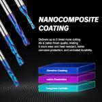 ZahyoX 1/4" Up Down Spiral Router Bit Set