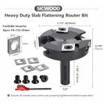 SICWOOD Slab Flattening Router Bit 2.5" Diameter
