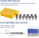 500W ER11 Brushed CNC Spindle Motor Kit