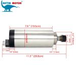 2.2Kw Air-Cooled Spindle Motor ER20 220V 24000RPM