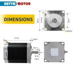 4 Axis Nema23 Stepper Motor CNC Kit
