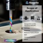 Aoranto 1/4" Compression Spiral Router Bit Set