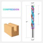 Extra Long 5-Inch Compression Spiral Router Bit