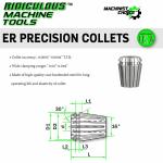 1/4" ER 20 High Precision Spring Collets