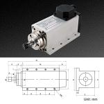 1.5KW Air Cooled CNC Spindle Motor Kit