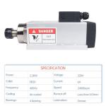 RATTMMOTOR 2.2KW High-Speed Air-Cooled Spindle