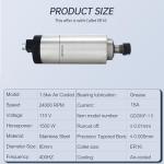 1500W Air Cooled CNC Spindle Motor ER16