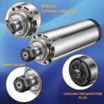 QNK 2.2KW Air Cooled CNC Spindle Motor 24000RPM
