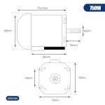 RATTMMOTOR 4000RPM Lathe Motor Kit with Control