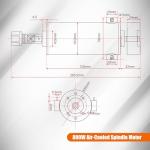 RATTMMOTOR 800W Air-Cooled CNC Spindle Motor