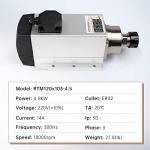 4.5KW Air Cooled CNC Spindle Motor ER32