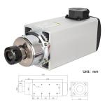 220V 6KW Air-Cooled CNC Spindle Motor ER32