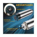 1.5KW Air Cooled CNC Spindle Motor ER11