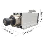 6000W ER32 CNC Spindle Motor with Cooling Fan