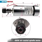 400W CNC Air Cooled Spindle Motor ER16 12000RPM