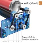 CNC Laser Engraver with 360° Rotary Roller