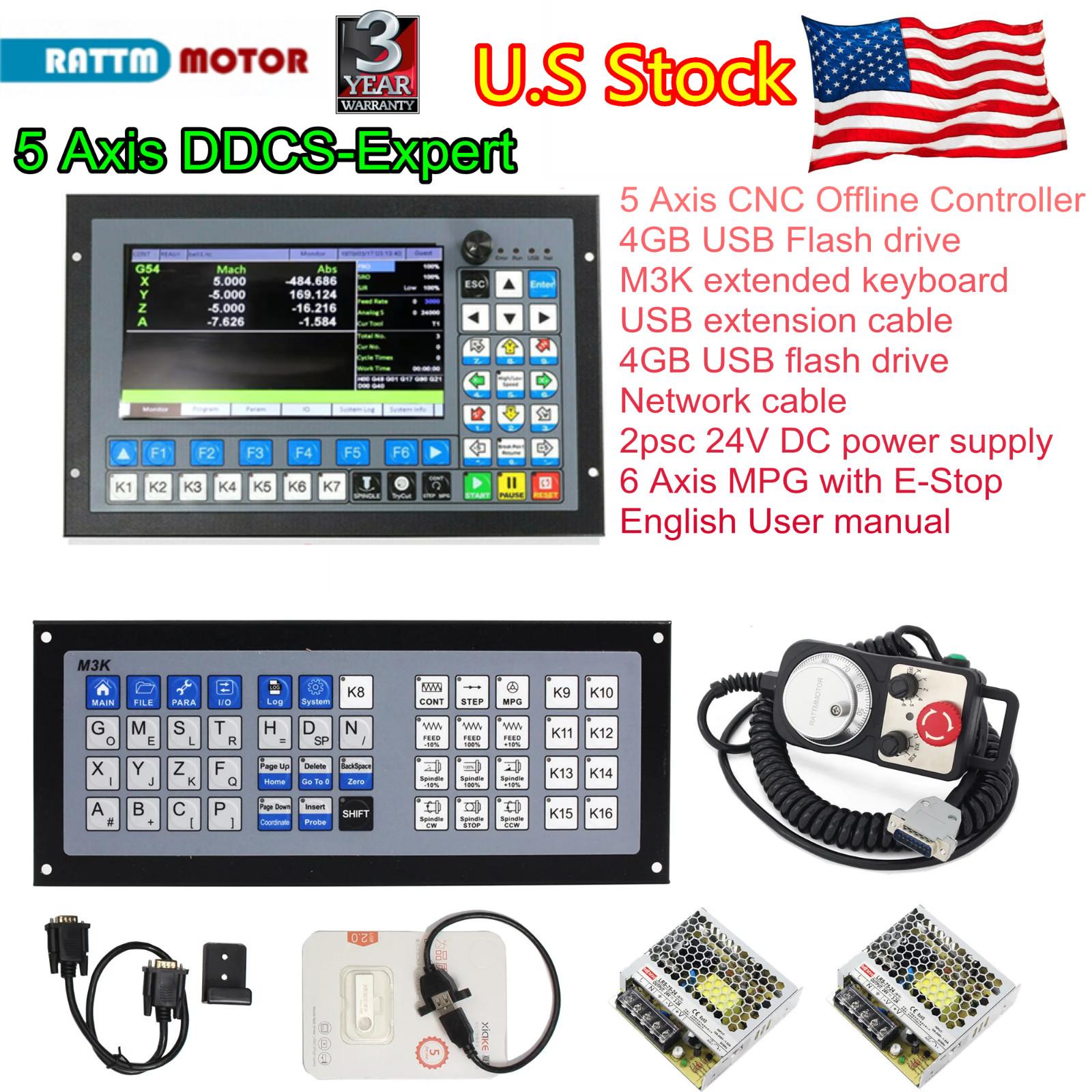5 Axis CNC Controller Offline System with Keyboard
