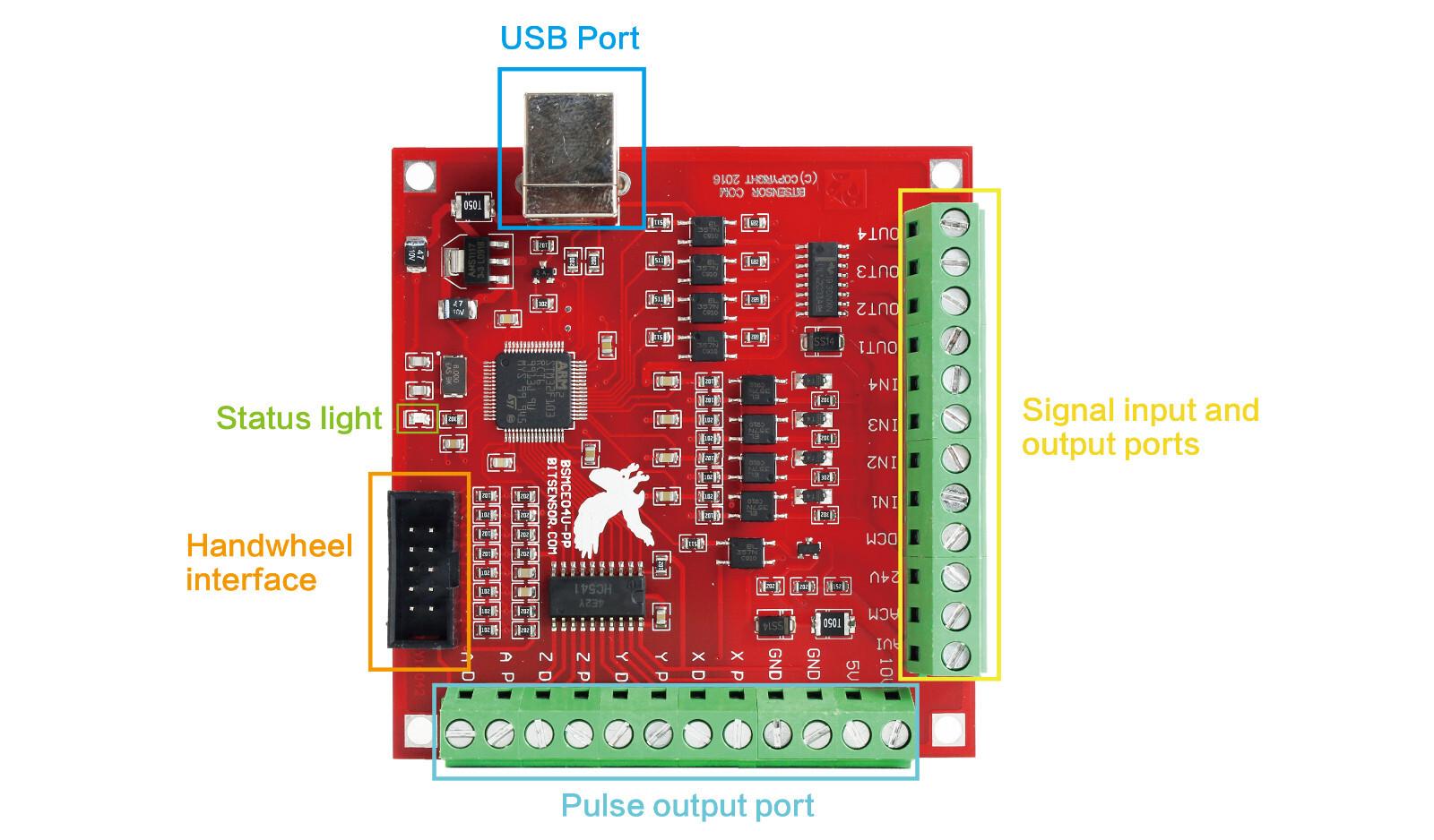 4 Axis USB CNC Mach3 Controller Kit with Nema23 Motor