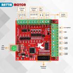 4 Axis USB CNC Mach3 Controller Kit with Nema23 Motor
